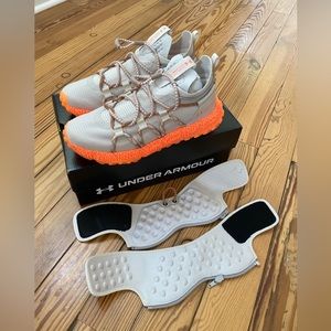 UnderArmour Unisex UA HOVR Summit Fat Tire Cuff M8.5/W10 US Grey/Orange RRP $170